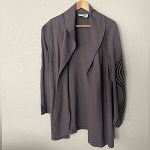 Project Runway All Stars Dmitry Sholokhov Gray Women's Jacket Sz 12 - No Belt